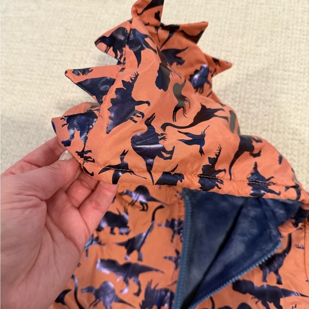 Dinosaur Print Hooded Jacket - Picture 5 of 6